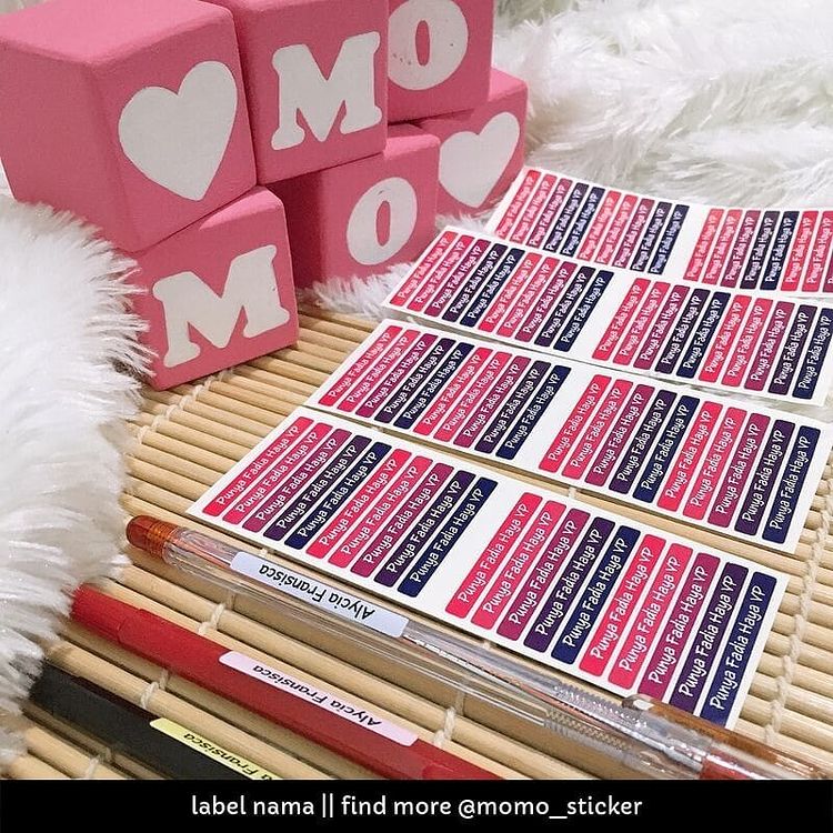 label pensil anti keringat momo_sticker