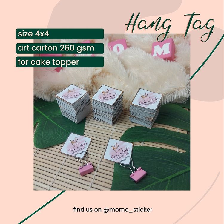 cetak label tag hangtag murah by momo_sticker